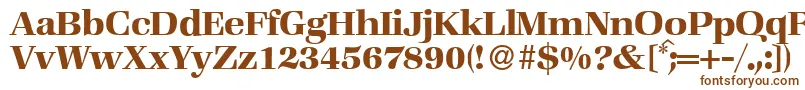 Шрифт ZabriskiebookBold – коричневые шрифты на белом фоне