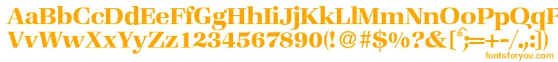 ZabriskiebookBold Font – Orange Fonts on White Background