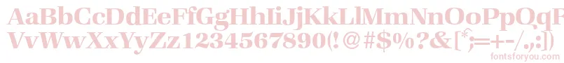 Шрифт ZabriskiebookBold – розовые шрифты на белом фоне