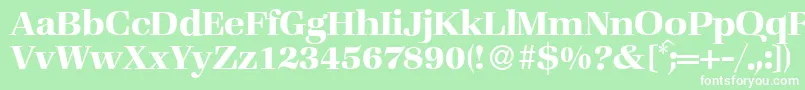 ZabriskiebookBold Font – White Fonts on Green Background