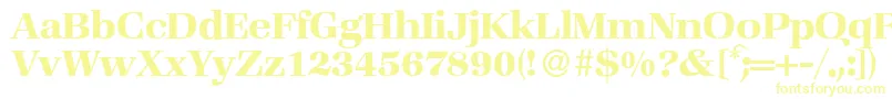 ZabriskiebookBold-Schriftart – Gelbe Schriften