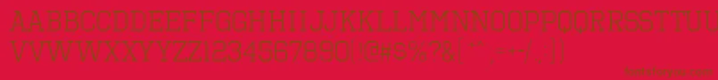 OctinVintageBRg Font – Brown Fonts on Red Background