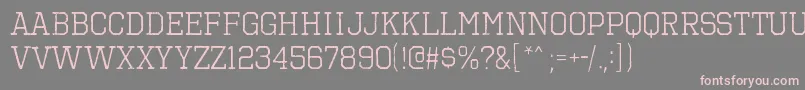 OctinVintageBRg Font – Pink Fonts on Gray Background