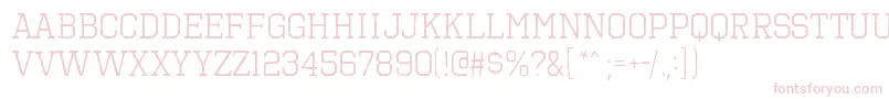 OctinVintageBRg Font – Pink Fonts on White Background