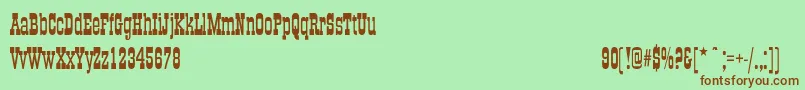 Hamlet Font – Brown Fonts on Green Background