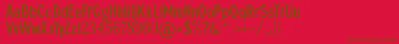 Whitbybrewers Font – Brown Fonts on Red Background