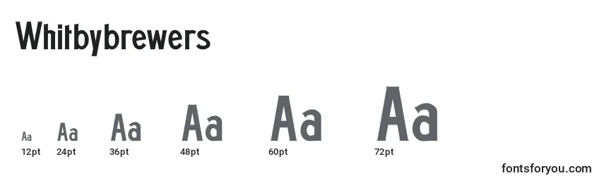 Whitbybrewers Font Sizes