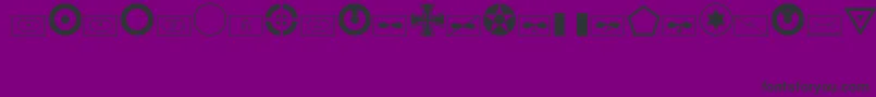MilitaryidRegular Font – Black Fonts on Purple Background