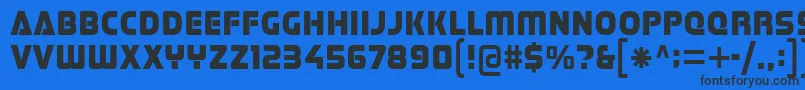 Stormfaze Font – Black Fonts on Blue Background
