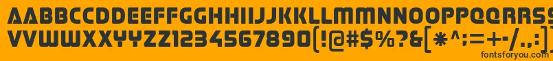 Stormfaze Font – Black Fonts on Orange Background
