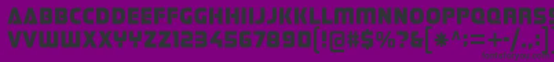 Stormfaze-Schriftart – Schwarze Schriften auf violettem Hintergrund