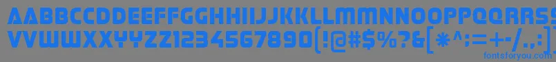 Stormfaze Font – Blue Fonts on Gray Background