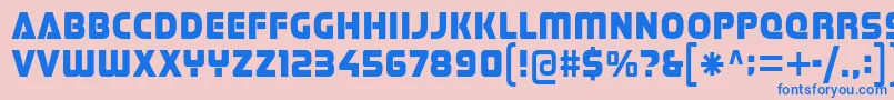 Шрифт Stormfaze – синие шрифты на розовом фоне