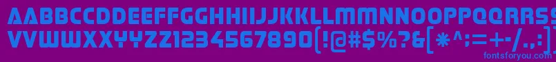 Шрифт Stormfaze – синие шрифты на фиолетовом фоне