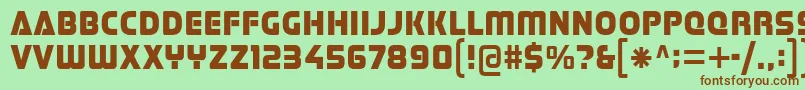 Stormfaze Font – Brown Fonts on Green Background