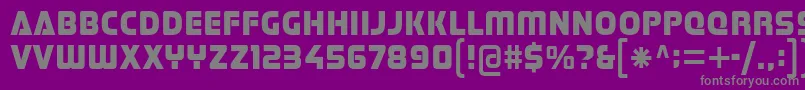 Stormfaze-fontti – harmaat kirjasimet violetilla taustalla