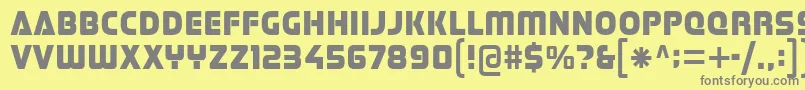 Шрифт Stormfaze – серые шрифты на жёлтом фоне