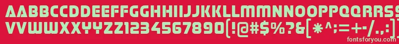 Stormfaze Font – Green Fonts on Red Background