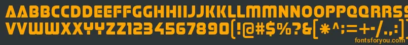 Шрифт Stormfaze – оранжевые шрифты на чёрном фоне