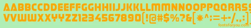 Stormfaze Font – Orange Fonts on Green Background
