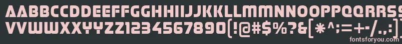 フォントStormfaze – 黒い背景にピンクのフォント