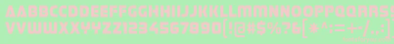 Stormfaze Font – Pink Fonts on Green Background