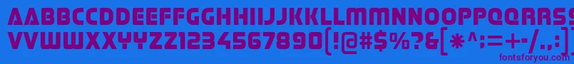 Шрифт Stormfaze – фиолетовые шрифты на синем фоне