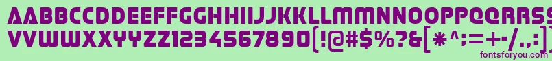Stormfaze-fontti – violetit fontit vihreällä taustalla
