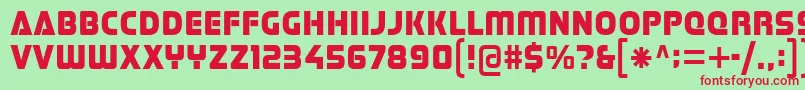 Stormfaze-fontti – punaiset fontit vihreällä taustalla