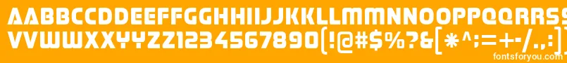 Stormfaze Font – White Fonts on Orange Background