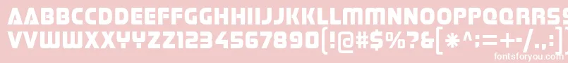 Stormfaze Font – White Fonts on Pink Background