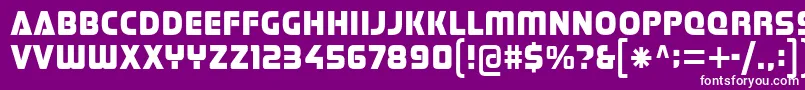 Шрифт Stormfaze – белые шрифты на фиолетовом фоне