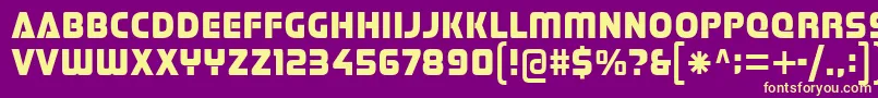 Шрифт Stormfaze – жёлтые шрифты на фиолетовом фоне