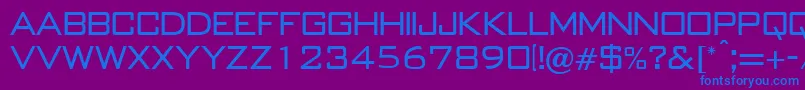 B652SansRegular Font – Blue Fonts on Purple Background