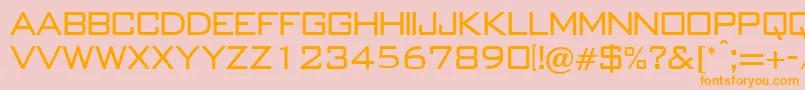 B652SansRegular Font – Orange Fonts on Pink Background