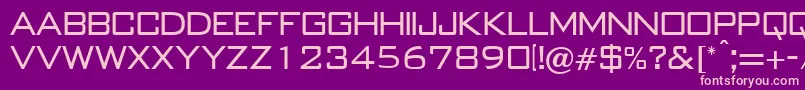 B652SansRegular Font – Pink Fonts on Purple Background