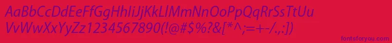 fuente MyriadproSemicnit – Fuentes Moradas Sobre Fondo Rojo