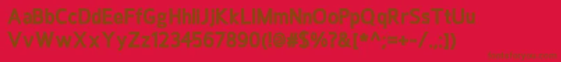 HoxtonExtrabold Font – Brown Fonts on Red Background