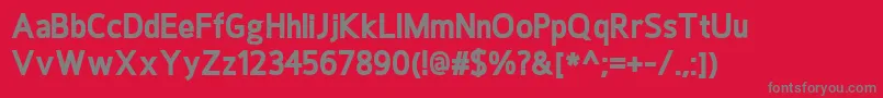 HoxtonExtrabold Font – Gray Fonts on Red Background