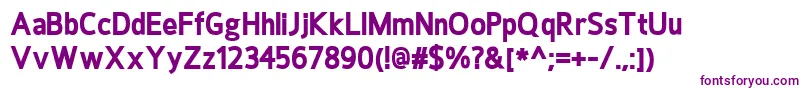 HoxtonExtrabold Font – Purple Fonts on White Background