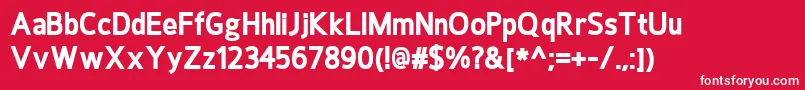 HoxtonExtrabold Font – White Fonts on Red Background