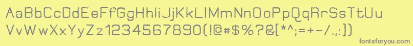 Więcej informacji o czcionce JungleBurnout Czcionka JungleBurnout – szare czcionki na żółtym tle
