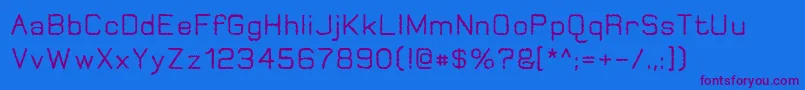 Weitere Informationen zur JungleBurnout-Schriftart JungleBurnout-Schriftart – Violette Schriften auf blauem Hintergrund