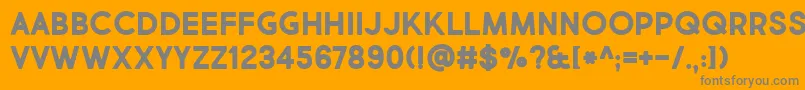 MarketFreshBold Font – Gray Fonts on Orange Background