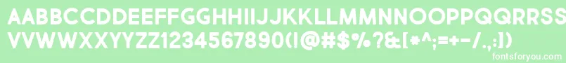 MarketFreshBold Font – White Fonts on Green Background