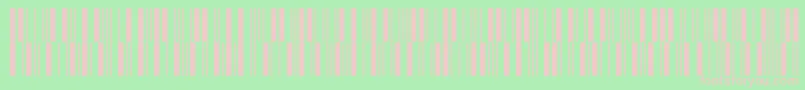 V300006-fontti – vaaleanpunaiset fontit vihreällä taustalla