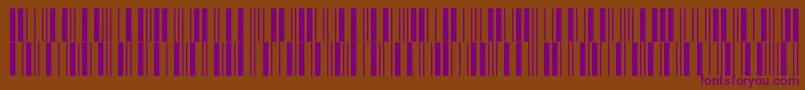 V300006-Schriftart – Violette Schriften auf braunem Hintergrund