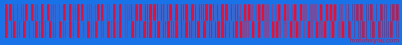 V300006 Font – Red Fonts on Blue Background