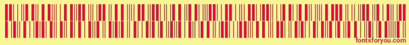 フォントV300006 – 赤い文字の黄色い背景
