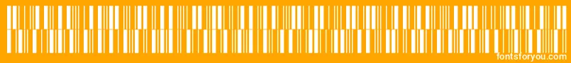 Fonte V300006 – fontes brancas em um fundo laranja